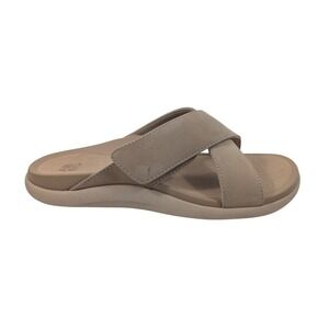 ABEO Laguna Slide Leather Orthotic Comfort Sandals Womens Size 6